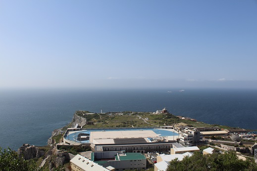 Vista del Estrecho de Gibraltar desde Punta Europa