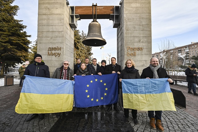 Delegación del Parlamento Europeo visita Ucrania